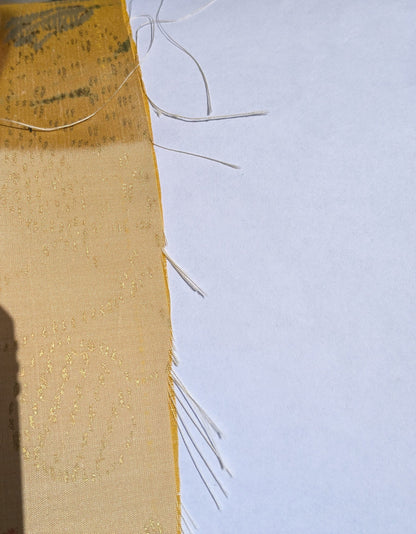 By Yard Kravet Elissa Silk Shimmer Impressionist Garden Golden Glimmer English Garden Rose Bell Flower Lily of Valley Pink Blue Print on Silk MSRP USD 149/Y