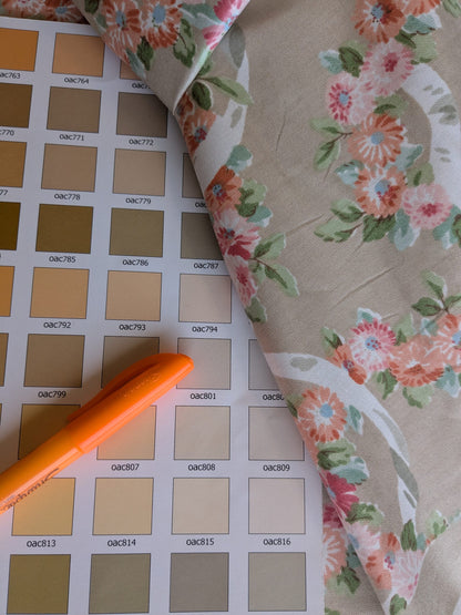 Scalamandre Old World Weavers Montpelier Chintz with Border Vanilla Grey Red Pink on Pale Butter Rose Garland and Ribbons Elizabeth British Chintz (Copy)