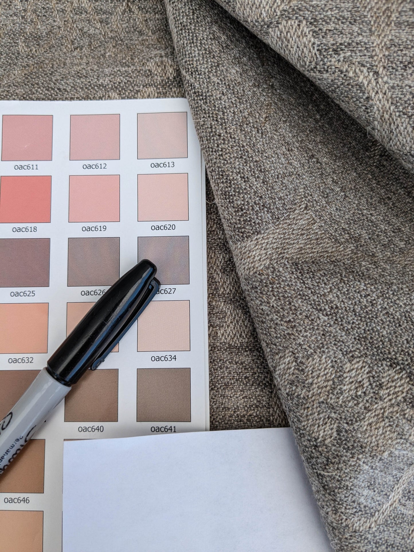 Scalamandre Amelia in "Stone" Pale Grey Natural Oatmeal Beige Renaissance Damask Jacquard Linen Acanthus Artichoke Feather MSRP USD 176/y