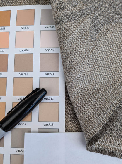 Scalamandre Amelia in "Stone" Pale Grey Natural Oatmeal Beige Renaissance Damask Jacquard Linen Acanthus Artichoke Feather MSRP USD 176/y