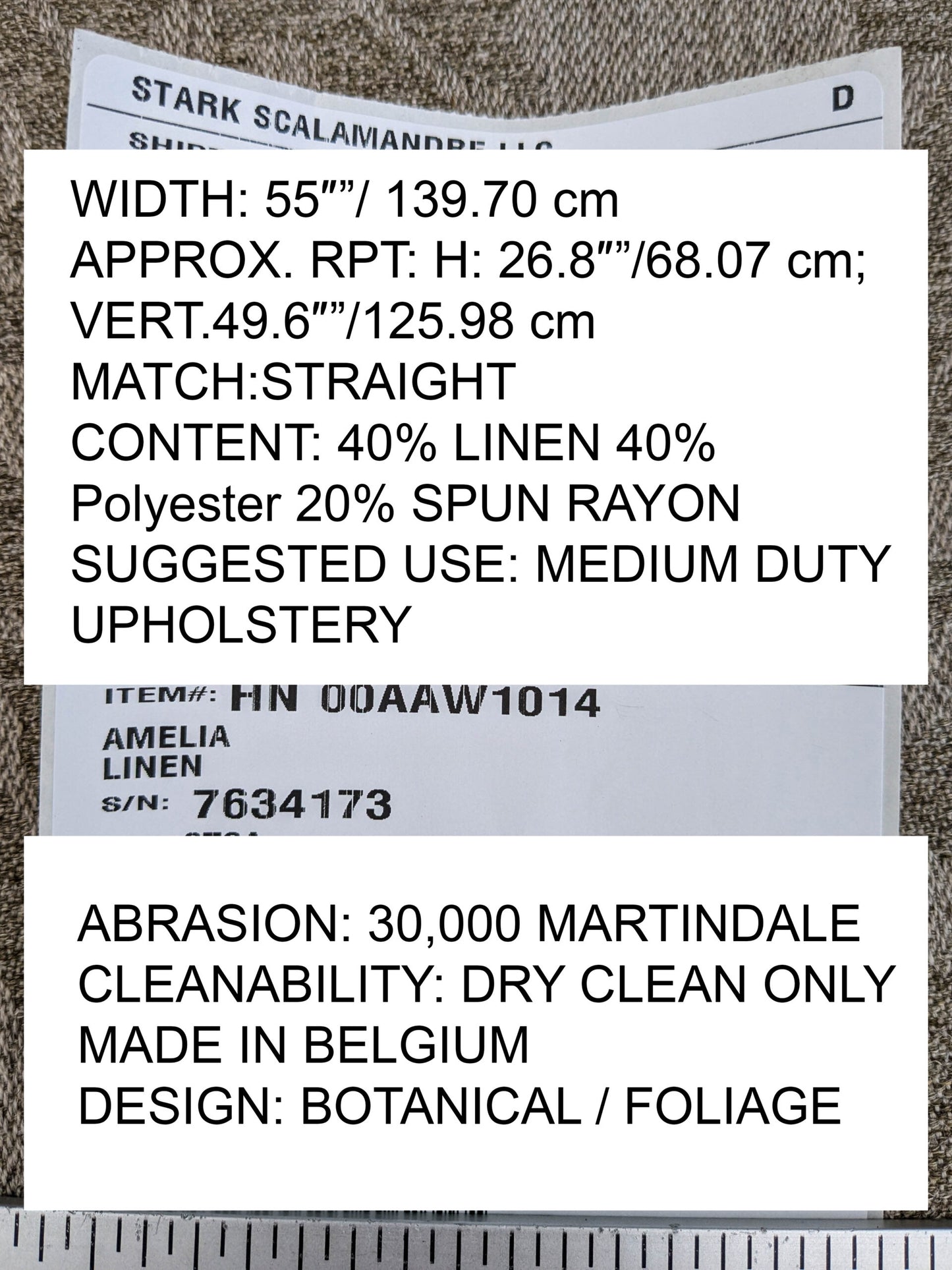 Scalamandre Amelia in "Linen" Natural Oatmeal Beige Renaissance Damask Jacquard Linen Acanthus Artichoke Feather MSRP USD 176/y (Copy)