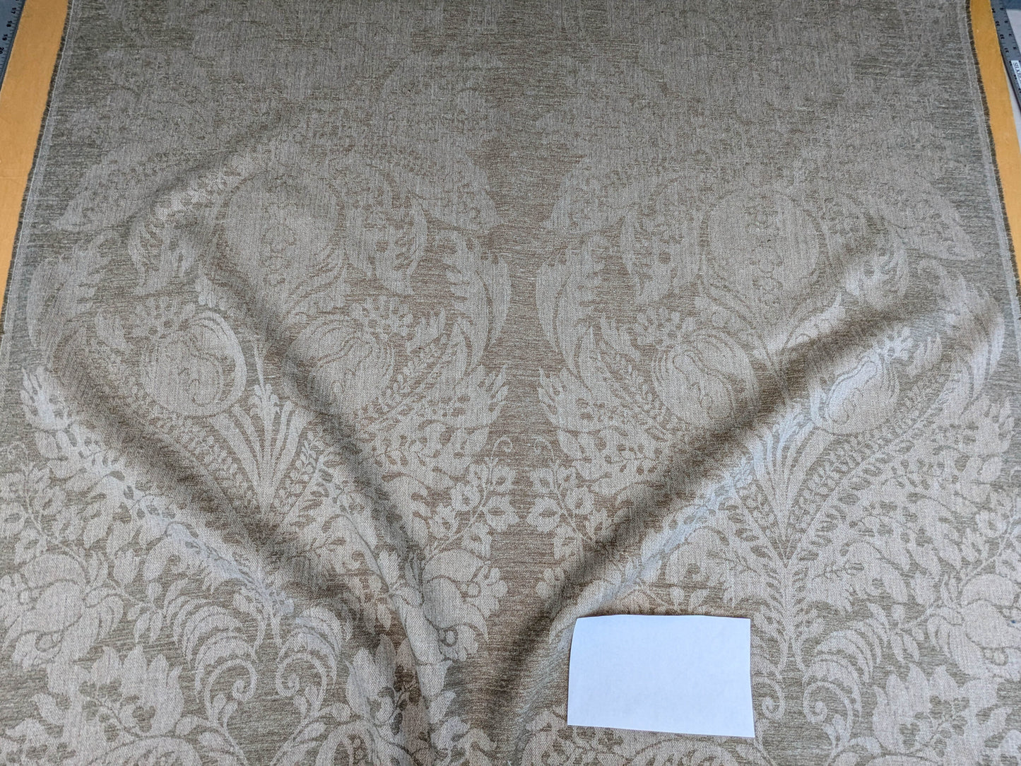 Scalamandre Amelia in "Linen" Natural Oatmeal Beige Renaissance Damask Jacquard Linen Acanthus Artichoke Feather MSRP USD 176/y (Copy)