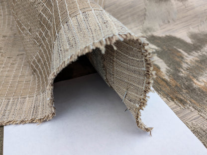 Scalamandre Varala Taupe Brown Gray Cut Velvet Silky Rose Garland Medallion Romantism Heavy Duty MSRP USD 280/y