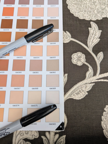 Scalamandre Bombay Lace Ivory on Bitter Chocolate Brown Silver White Botanical Foliage Large Pattern