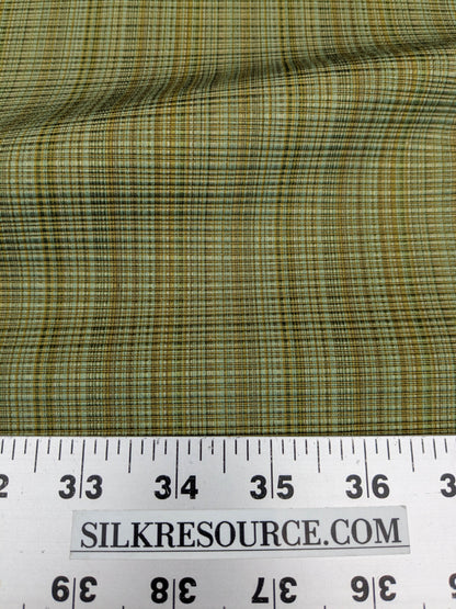Scalamandre Old World Weavers Umbria Grass Green Strie Jacquard Woven Cotton MSRP USD342/y