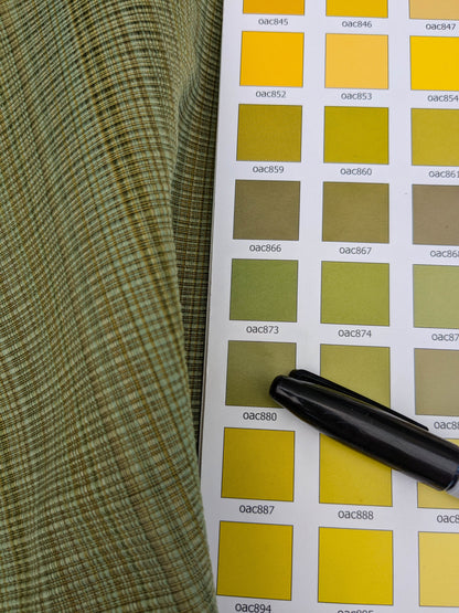 Scalamandre Old World Weavers Umbria Grass Green Strie Jacquard Woven Cotton MSRP USD342/y