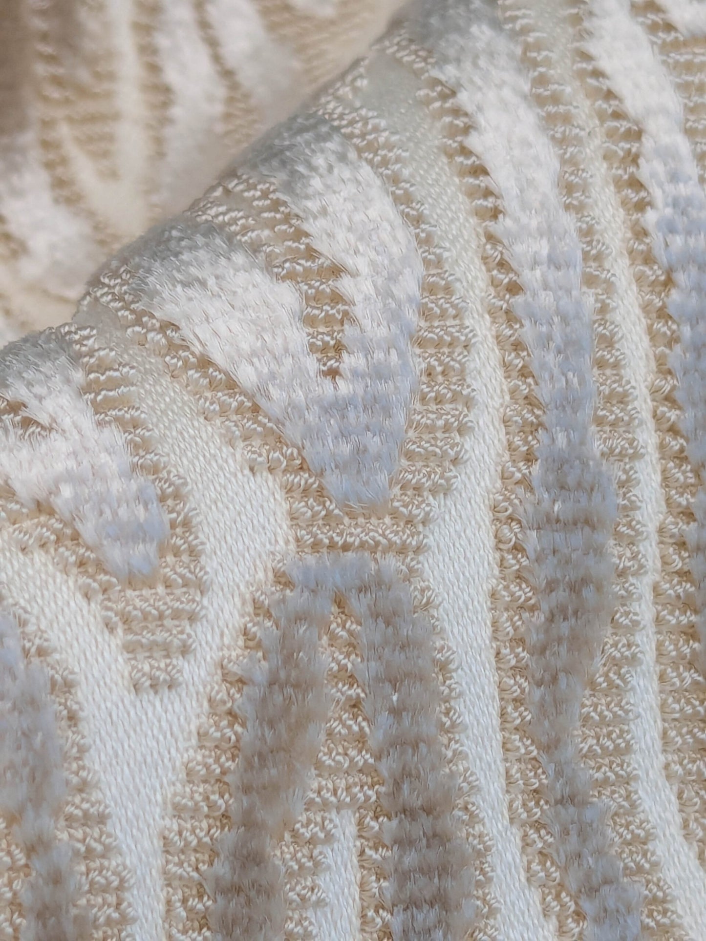 0.86 yards Scalamanre Faux Bois Velvet Sand Beige Abstract MSRP USD480/y