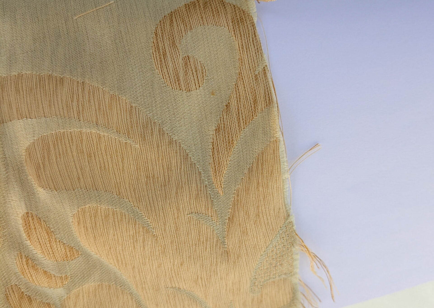 Scalamandre Bellona Midas Yellow Renaissance Silk Cotton Damask Floral Classic Beige MSRP USD 650/y