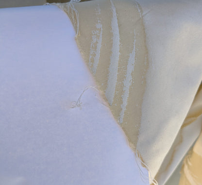 Scalamandre Duquette Meringue Off White Beige Old World Weavers Robust Silk Viscose Swirl Wave MSRP USD 284/y