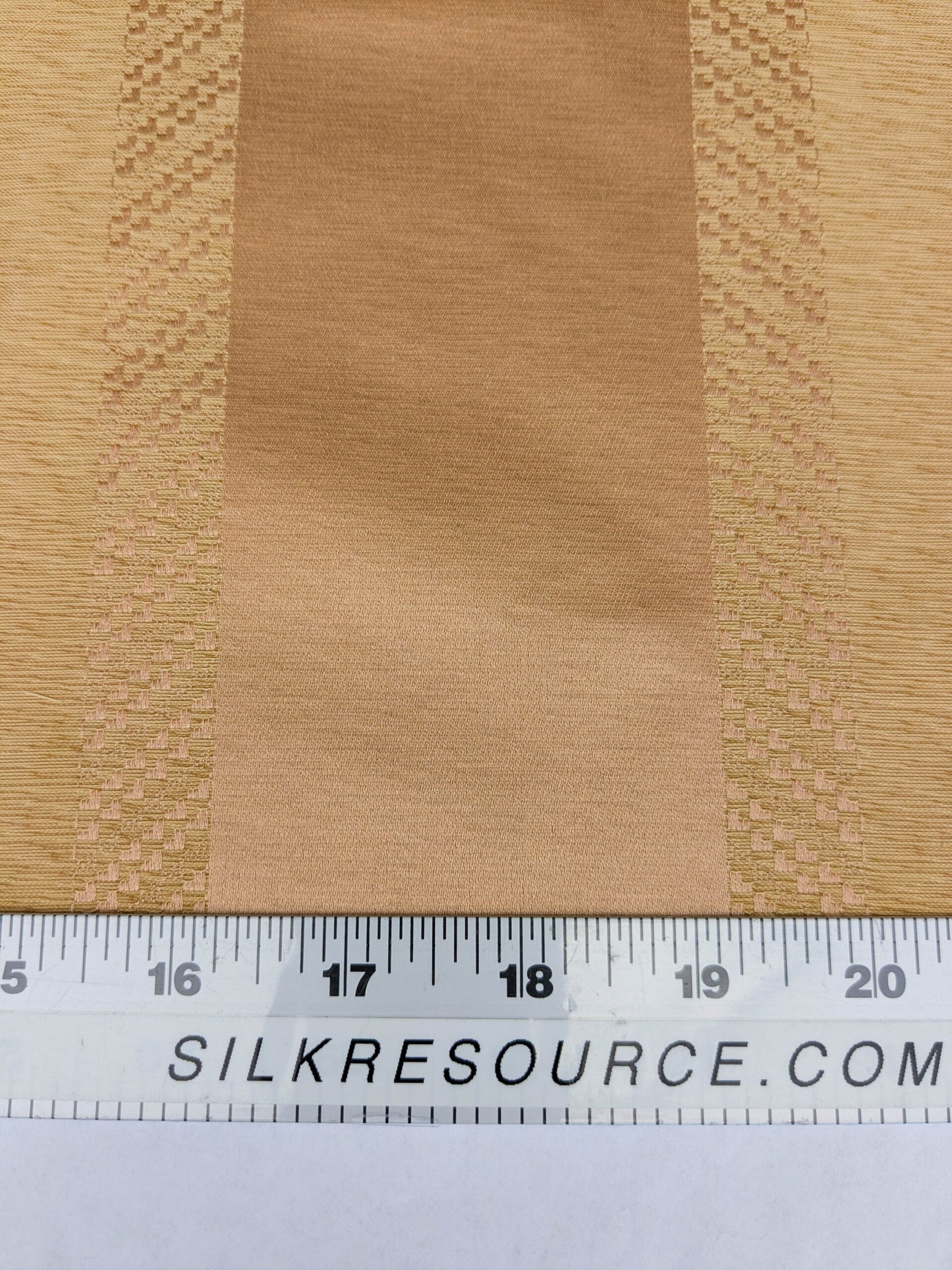Scalamandre Arzano Peach Brown Silk Cotton Wide Stripe MSRP USD 332/y