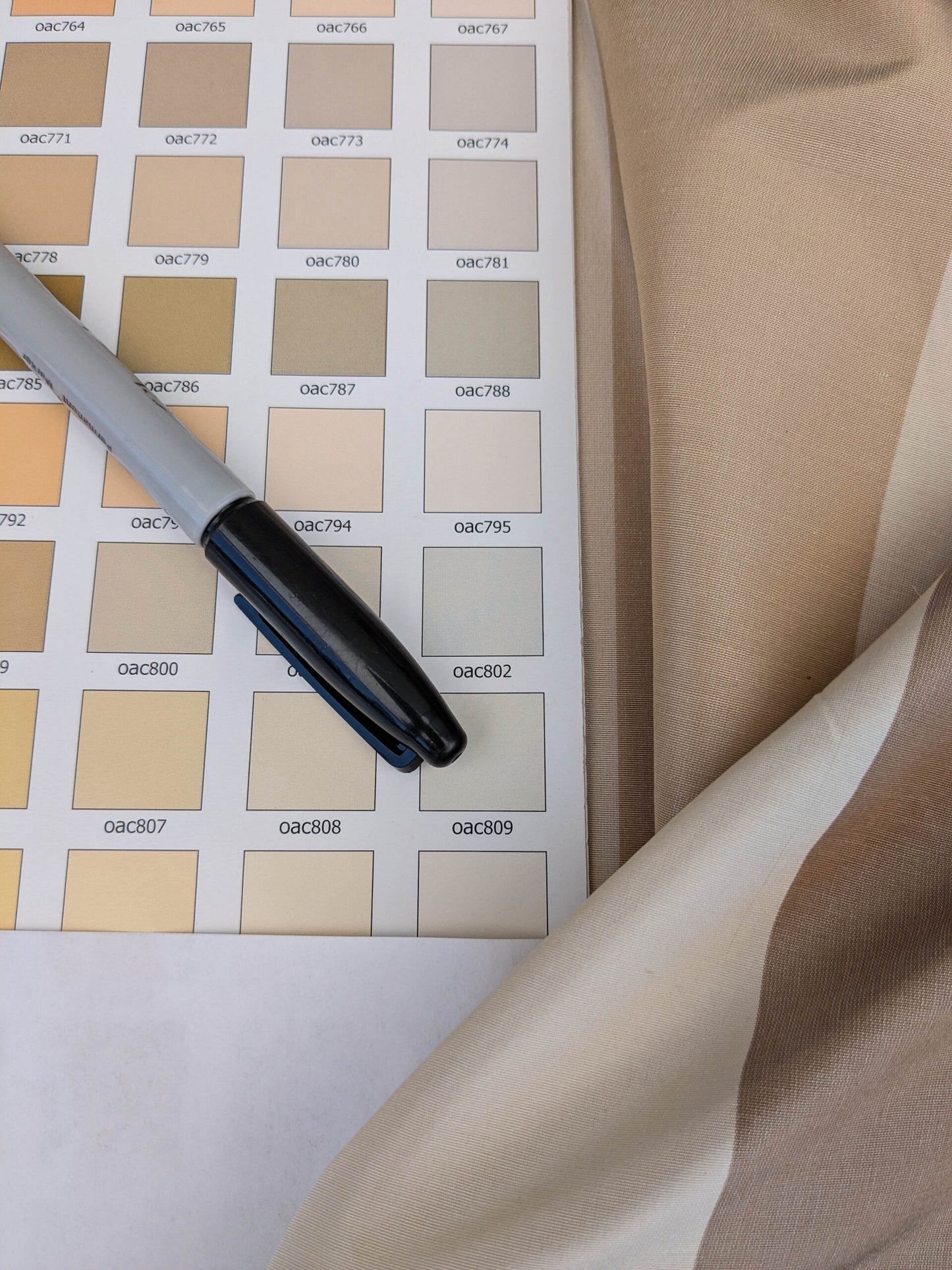 Scalamandre La Valliere Rayure Tan & Cream Brown Beige Reversible Silk Wide Stripe Historical French  MDRP USD 496/y