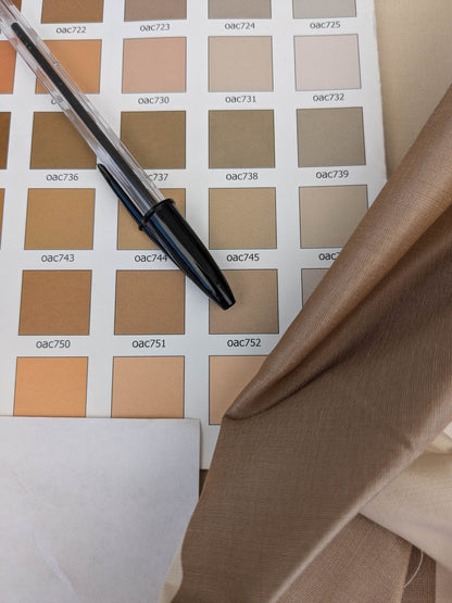 Scalamandre La Valliere Rayure Tan & Cream Brown Beige Reversible Silk Wide Stripe Historical French  MDRP USD 496/y