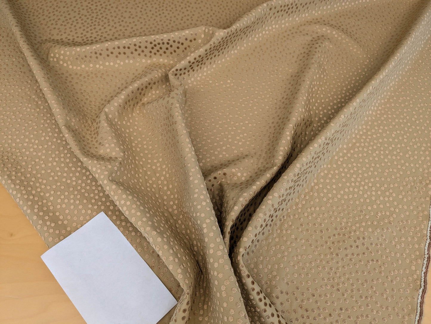 Scalamandre Dotty Desert Light  Brown Chenille Jacquard Heavy Dots Circles Animal Skin Viscose MSRP USD 410/y