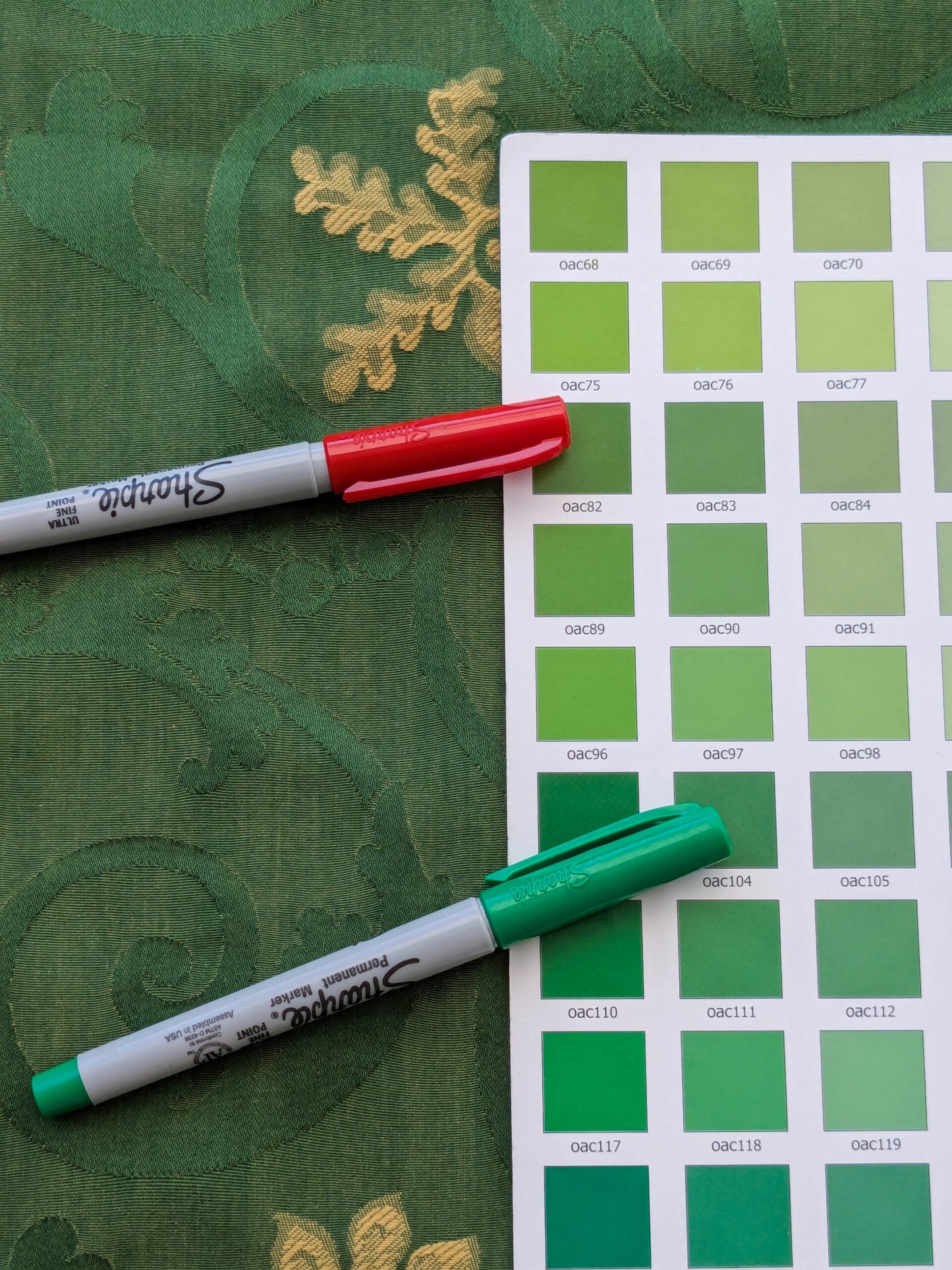 By yard Scalamandre Perugia Green Emerald Gold Damask Neoclassic Scroll Classic Medallion MSRP USD 156/y