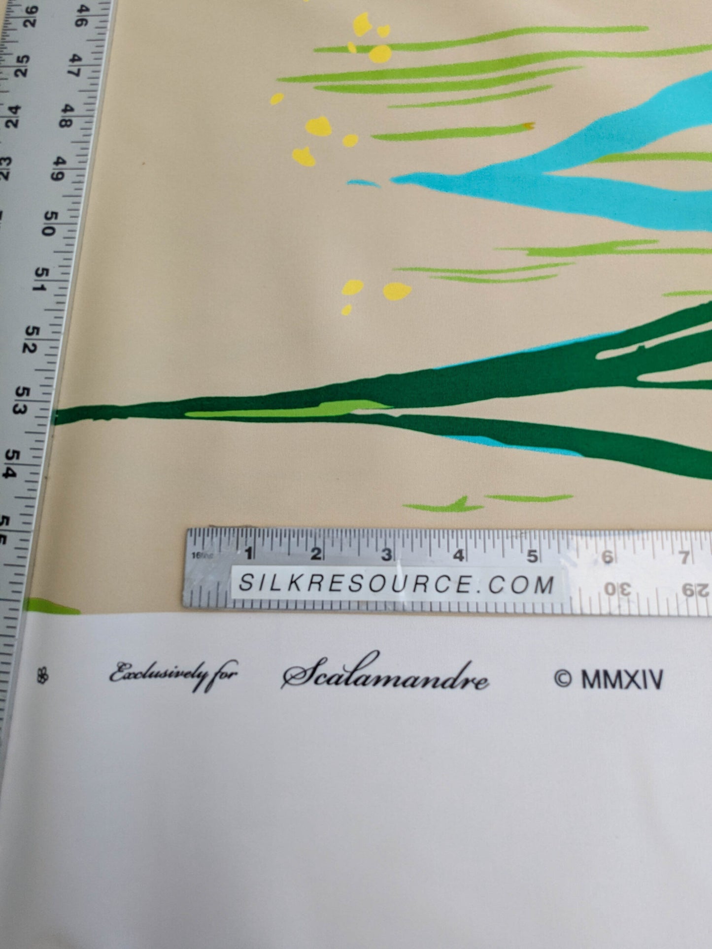 By yard Scalamandre Guermantes Sand Beige Modern Tulip Daffodil Blossom Wild Flower Cotton Satin Fine Art Print Heavy Duty