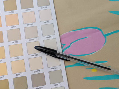 By yard Scalamandre Guermantes Sand Beige Modern Tulip Daffodil Blossom Wild Flower Cotton Satin Fine Art Print Heavy Duty