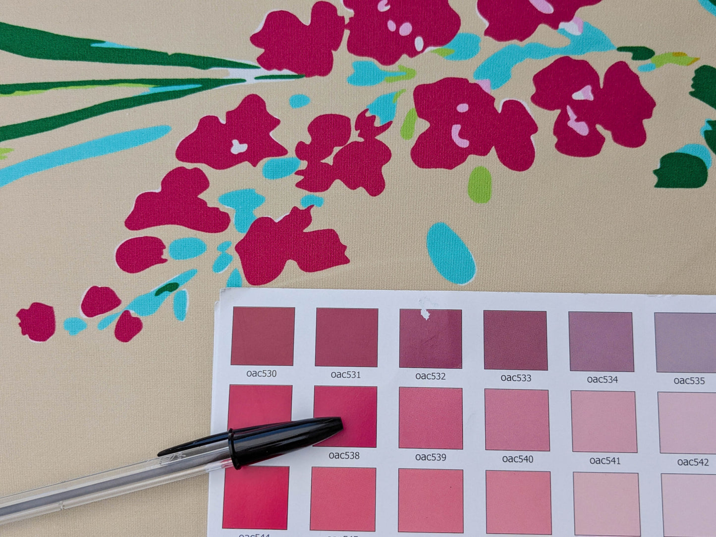 By yard Scalamandre Guermantes Sand Beige Modern Tulip Daffodil Blossom Wild Flower Cotton Satin Fine Art Print Heavy Duty