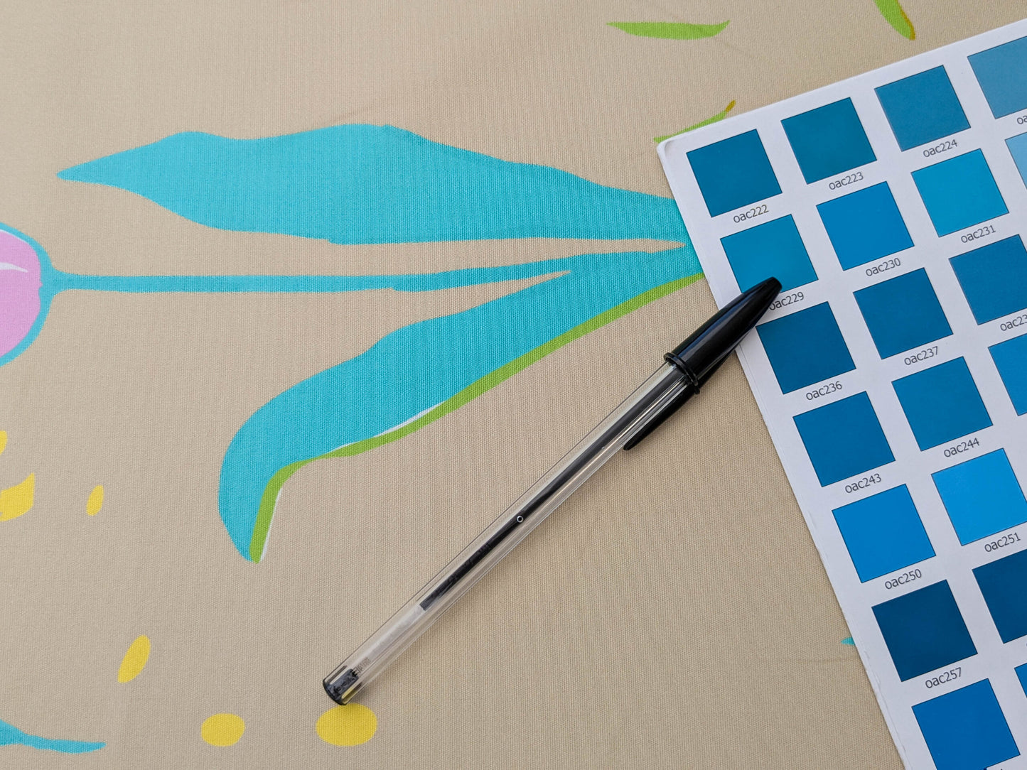 By yard Scalamandre Guermantes Sand Beige Modern Tulip Daffodil Blossom Wild Flower Cotton Satin Fine Art Print Heavy Duty