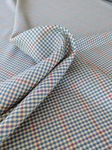 Scalamandre Glen Morar Tweed Scotland Multi Wool Plaid Check Blue Beige Red Small Scale MSRP USD260/y