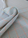 Scalamandre Glen Morar Tweed Scotland Multi Wool Plaid Check Blue Beige Red Small Scale MSRP USD260/y