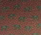 Scalamandre Elephanta With Border Garnet Red Brown Green Cotton Print Elephant Animals MSRP USD 276/y