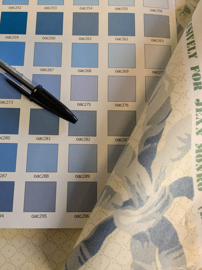 Special Order Vervain Jean Monroe Elizabeth Blue Pink Print Floral Cotton