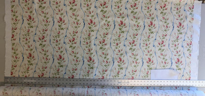 Special Order Vervain Jean Monroe Cheltenham Pink White Stripe Floral Cotton