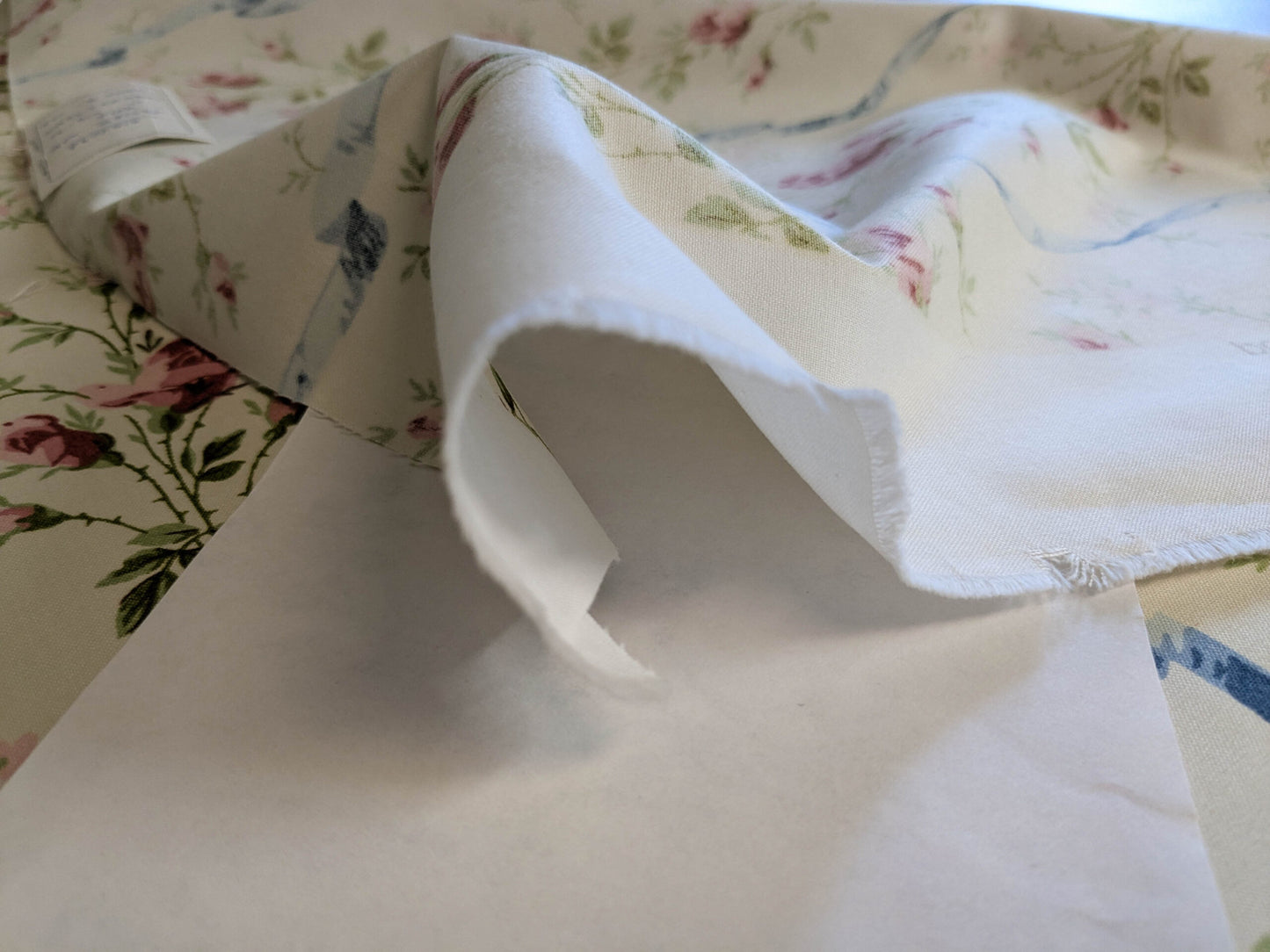 Special Order Vervain Jean Monroe Cheltenham Pink White Stripe Floral Cotton