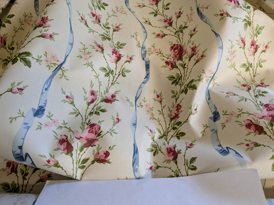 Vervain Jean Monroe Cheltenham Pink White Stripe Floral Cotton -Special Order - MSRP USD 556/Y