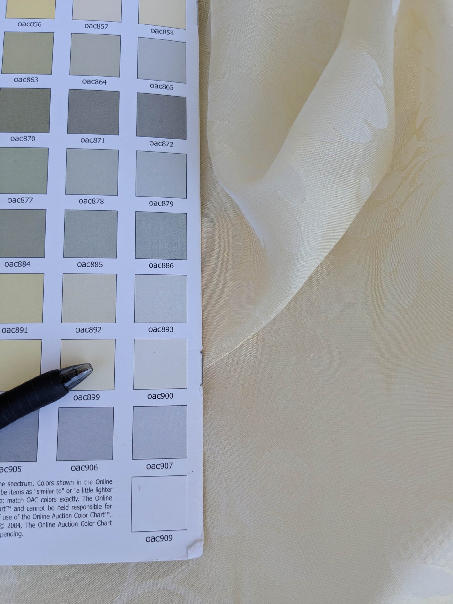 BY Yard Lee Jofa 100% Silk Embossed Organza Damask "Roxboro" Creamy Butter Ivory Sheer MSRP USD 160/Y