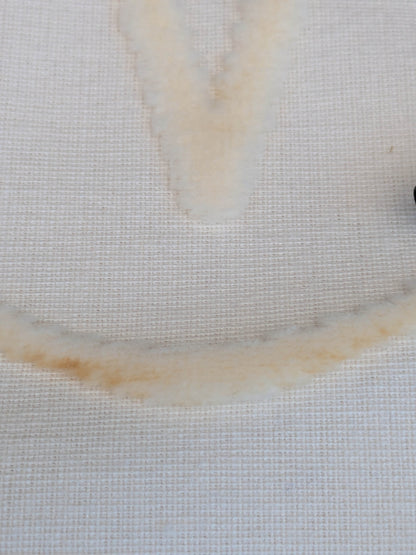 3 yards Scalamandre Fonthill Velours Savoie Cream White Cut Velvet 100% Cotton Old World Weavers MSRP USD 304/Y Minor Defect