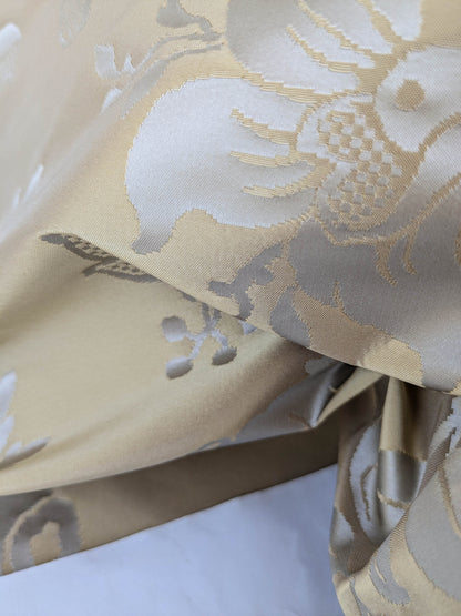Scalamandre Tassinari and Chatel Argenson Dore Silk Damask Brown Gray Renaissance Floral MSRP $1200+/Y