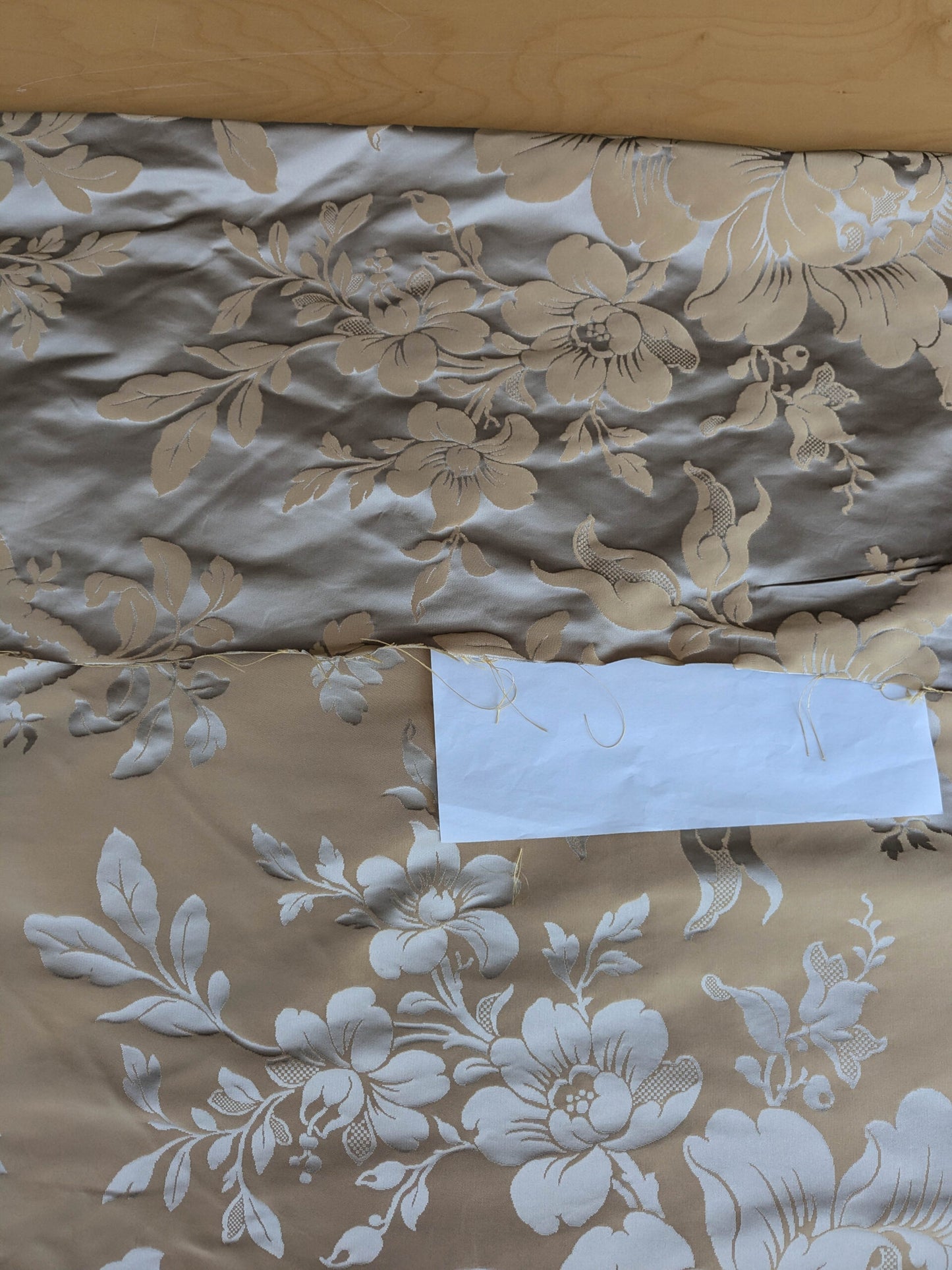 Scalamandre Tassinari and Chatel Argenson Dore Silk Damask Brown Gray Renaissance Floral MSRP $1200+/Y