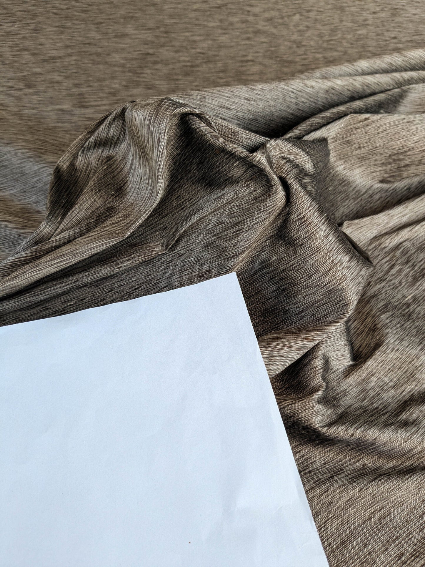 by yard Scalamandre Diffusion Taffeta Bronze Brown Iridescent Silk Taffeta Texture MSRP USD294/y