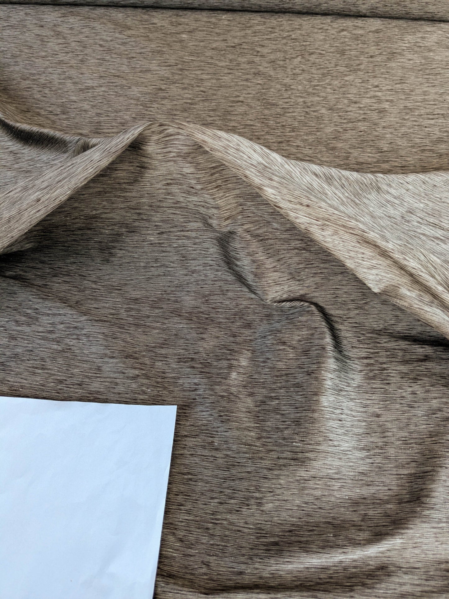 by yard Scalamandre Diffusion Taffeta Bronze Brown Iridescent Silk Taffeta Texture MSRP USD294/y