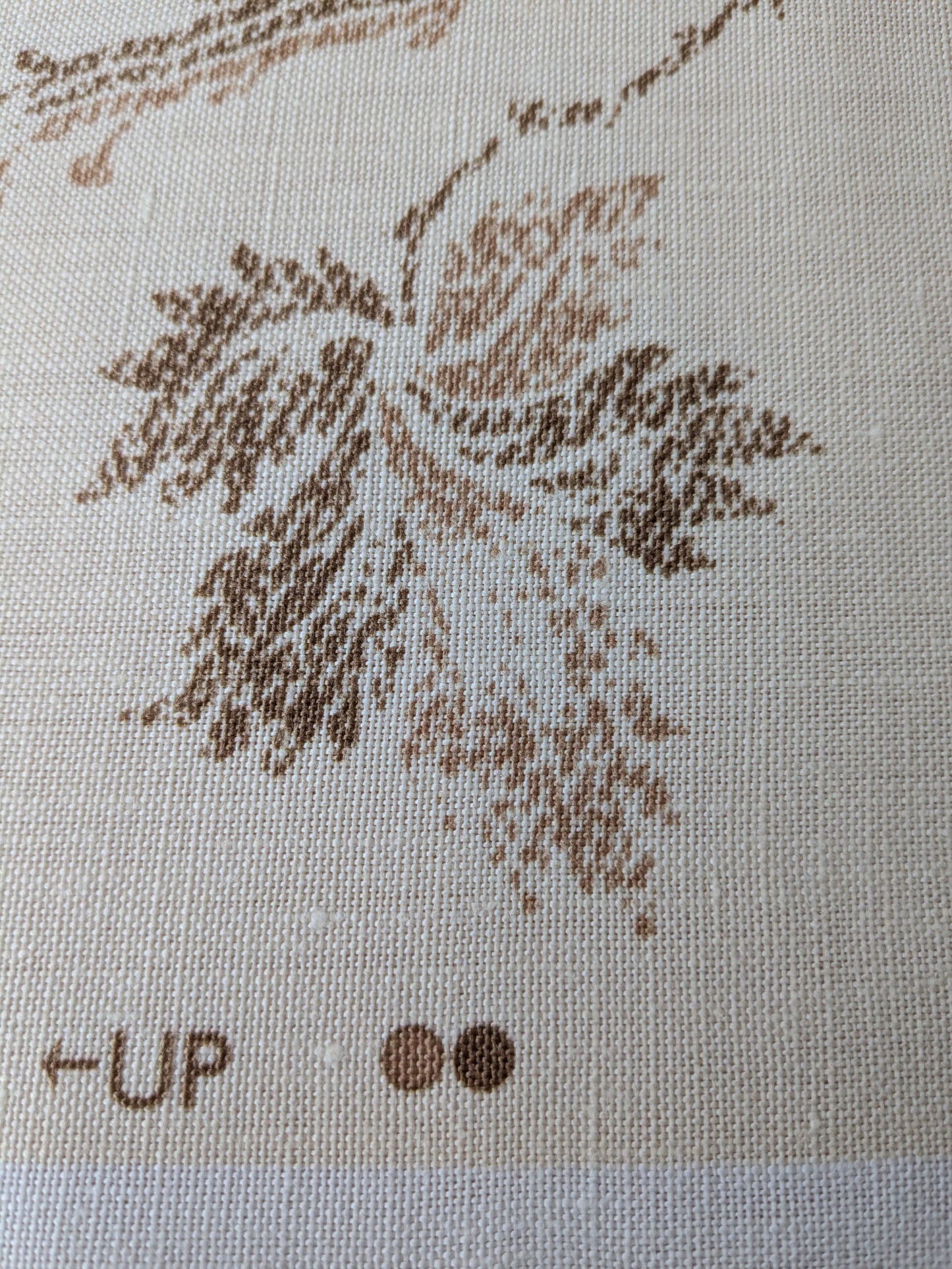 By yard Scalamandre Duden Lodge Neutral Brown Beige Botanical Floral Linen MSRP USD 198/y