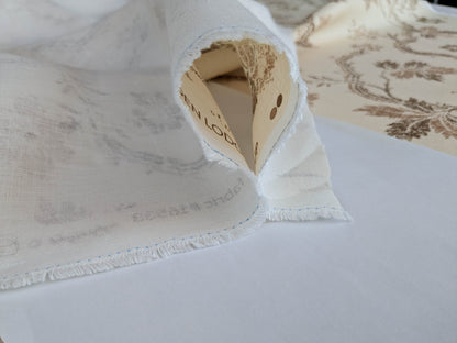 By yard Scalamandre Duden Lodge Neutral Brown Beige Botanical Floral Linen MSRP USD 198/y