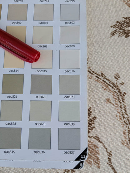 By yard Scalamandre Duden Lodge Neutral Brown Beige Botanical Floral Linen MSRP USD 198/y