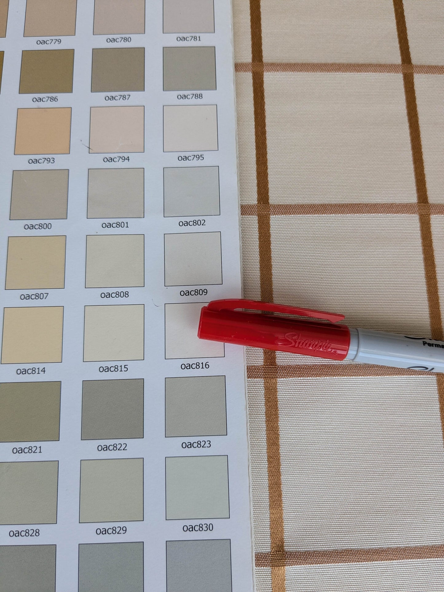 Scalamandre Louis Check Ochre on Creme Brown Beige Cotton Viscose Cotton Windowpane Plaid Check MSRP USD 176/y