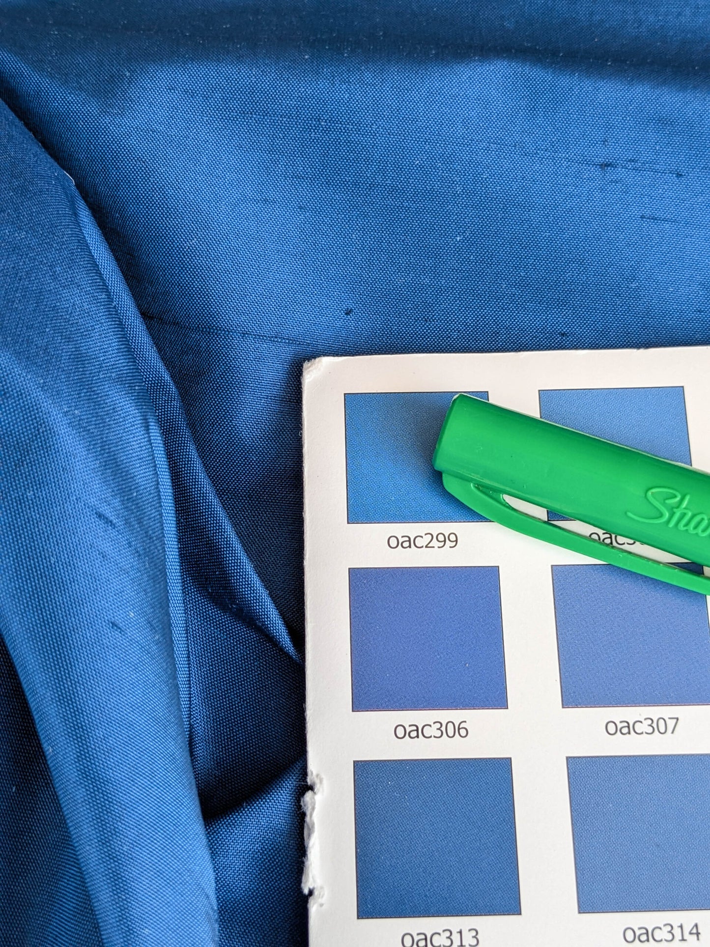 by yard Scalamandre Dynasty Taffeta Cobalt Blue Solid 100% Silk Heavy MSRP USD 322/y