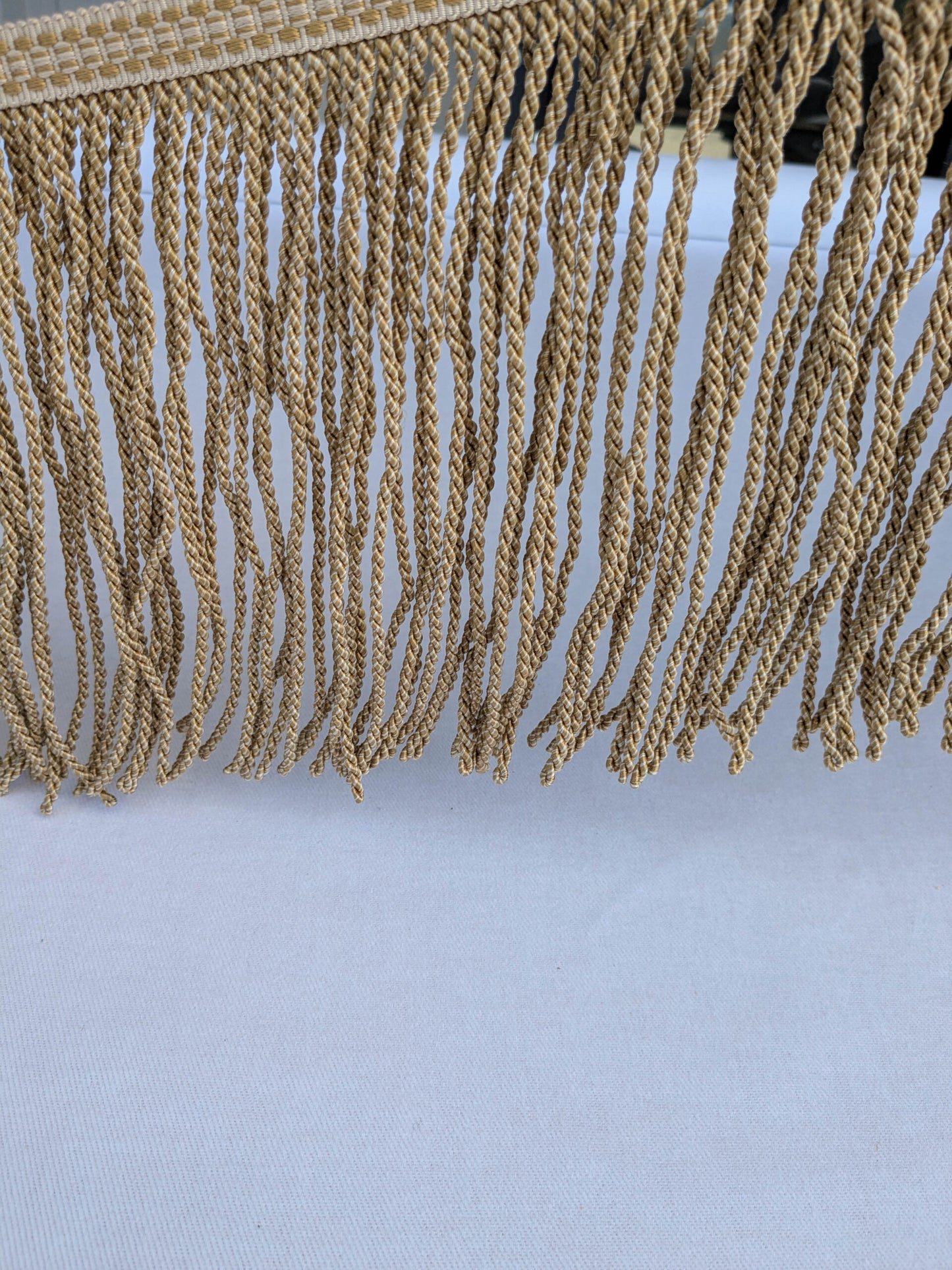 Scalamandre Trim Angel Hair 8.5 Bullion Gold and Cream  MSRP USD278/y