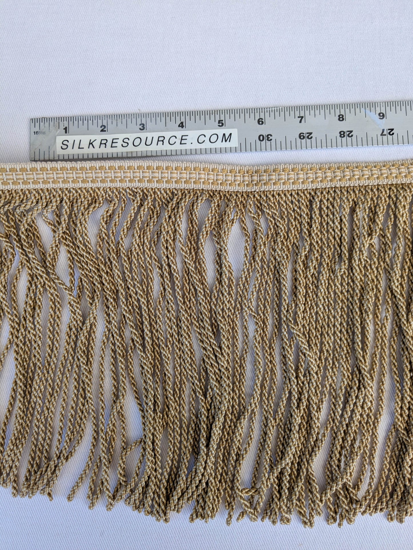 Scalamandre Trim Angel Hair 8.5 Bullion Gold and Cream  MSRP USD278/y
