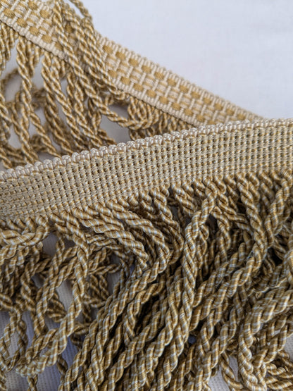 Scalamandre Trim Angel Hair 8.5 Bullion Gold and Cream  MSRP USD278/y