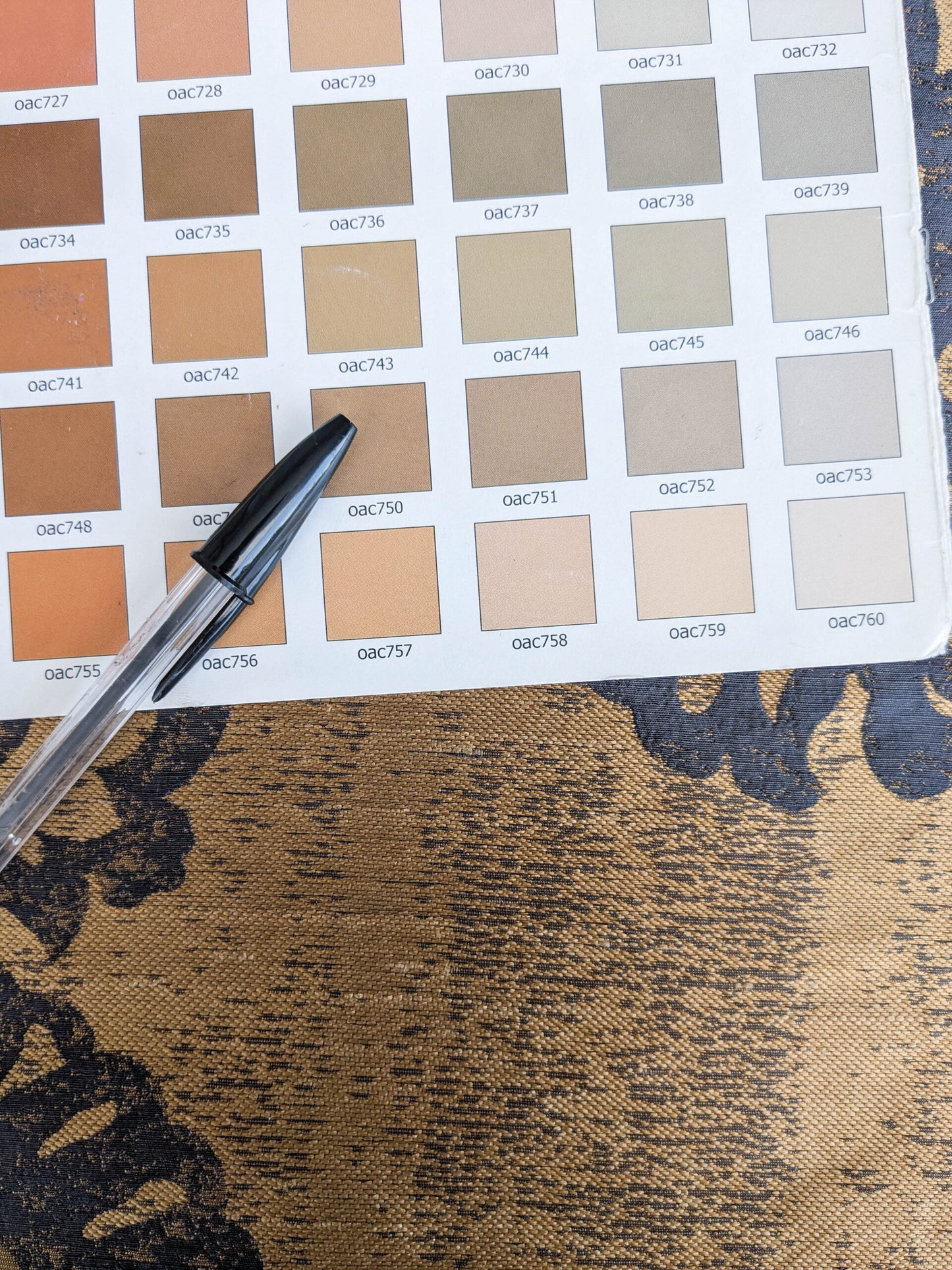 Koplavitch 100% Silk Damask Giant Paisley "nocturne" Indigo Deep Blue Gold Copper MSRP USD 340/y