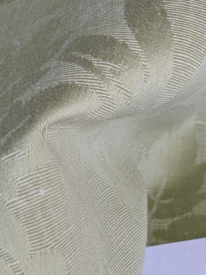 By yard Monceau Moire Linen Cotton Damask Historical Garden Green MSRP USD 458/y