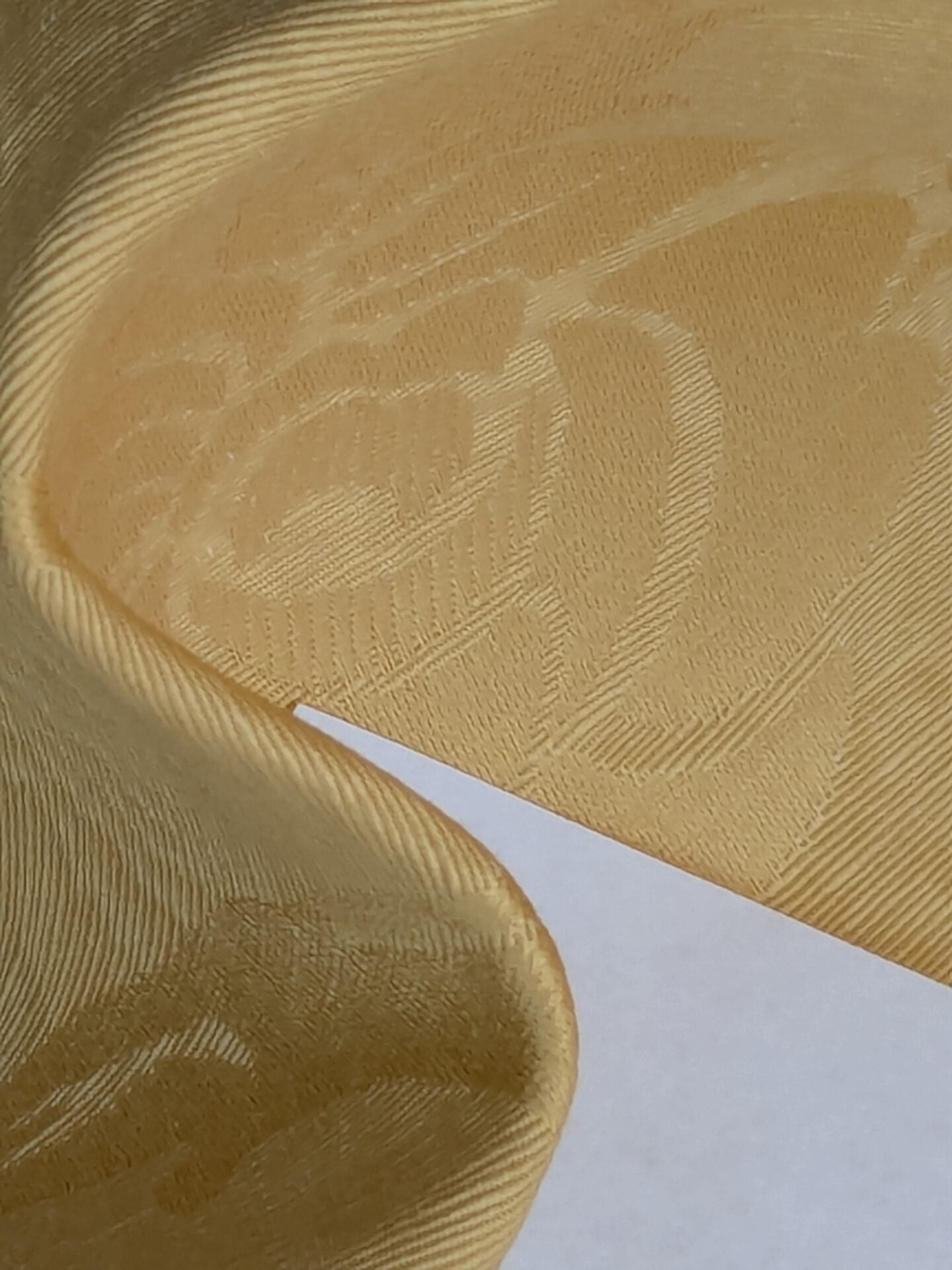 By yard Monceau Moire Linen Cotton Damask Historical Gold Yellow MSRP USD 458/y