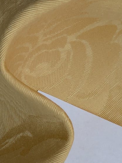 By yard Monceau Moire Linen Cotton Damask Historical Gold Yellow MSRP USD 458/y