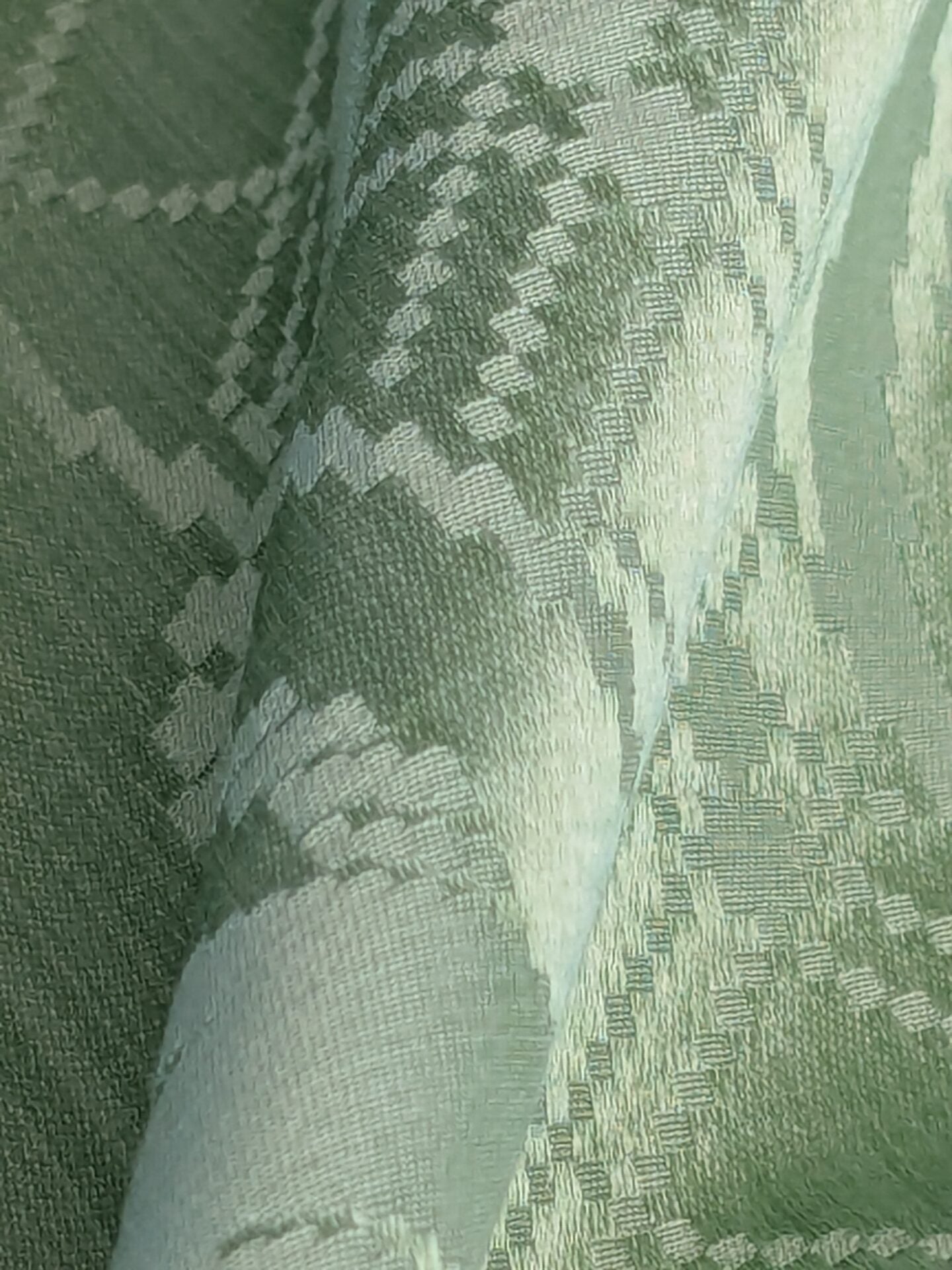 By yard Tuscany Acanthus Silk Damask Stripe Foliage Minty Green Aqua MSRP USD 356/yard