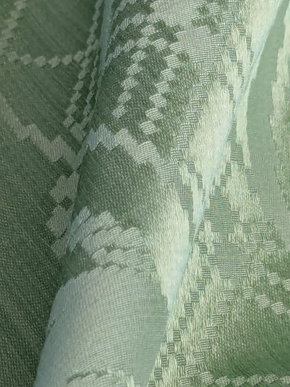 By yard Tuscany Acanthus Silk Damask Stripe Foliage Minty Green Aqua MSRP USD 356/yard