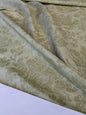 Windsor Castle Renaissance Resist Print Silk Damask - Sage Green on Celery - By The Yard
